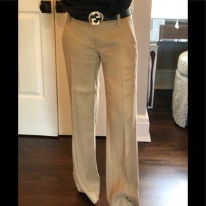 Alice and Olivia wide leg linen trousers